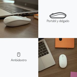 Mouse Inalámbrico Delgado Klip Xtreme KMW-335WH Arrow
