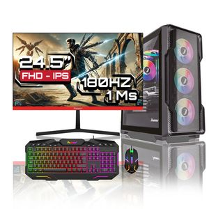 Computador Gamer Janus Ryzen 5 5600GT SSD 512 GB M2 RAM 16GB  MONITOR JANUS IPS 24.5" GAMER J24180FVGIPS 180HZ