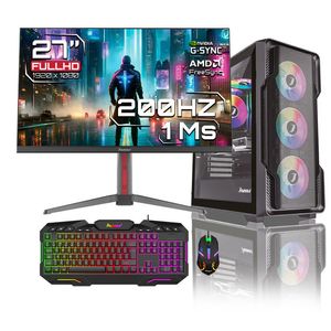 Computador Gamer Janus Ryzen 5 5600GT SSD 512 GB M2 RAM 16GB  MONITOR JANUS 27" Gamer  200Hz FULLHD