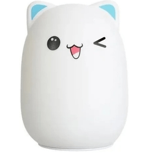 ? Lámpara De Gato En Silicona MJ-005 Celeste