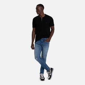 Jean Skinny Color Azul Medio Para Hombre