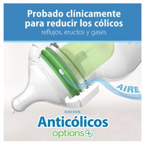 Tetero Boca Ancha9 Oz Nivel-1 Azul Nevado y Pinos -Dr Brown's
