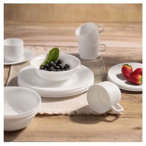 Vajilla Essenza Aspen Redonda Blanca 16P