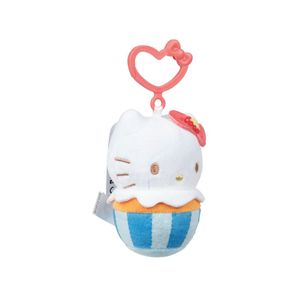 Peluche Hello Kitty Llavero 10 Cm Hello Kitty Blanco Azul