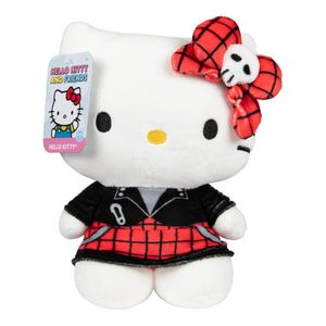 Peluche Coleccionable Hello Kitty Red Punks 20 Cm Moño Rojo