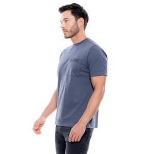 Camiseta Maga Corta Con Bolsillo