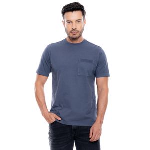 Camiseta Maga Corta Con Bolsillo