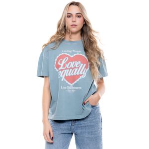 Camiseta Manga Corta Con Estampado En Frente