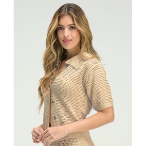 Camisa Tejida Manga Corta Salida de baño 99857