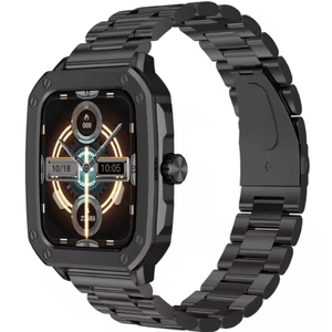 Reloj Smartwatch Inteligente Mobulaa TW22 Negro Metalizado