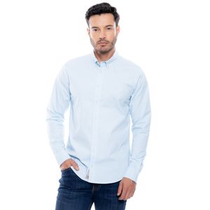 Camisa Manga Larga Unicolor Logo