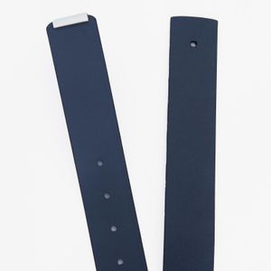 Correa Cuero Color Azul noche Para Hombre