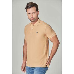 Polo Slim Color Camel claro Para Hombre