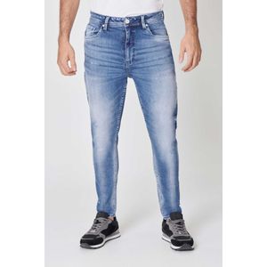 Jean Carrot Color Azul Medio Oscuro Para Hombre