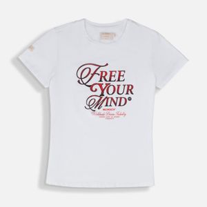 Camiseta Premium Manga Corta Color Blanco Para Mujer