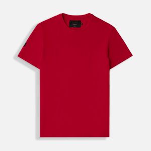 Camiseta Slim Manga Corta Color Rojo Para Hombre