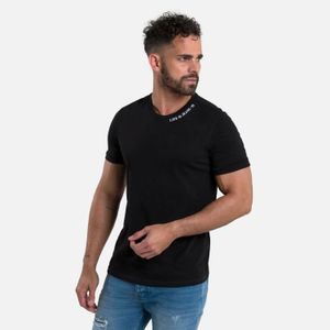 Camiseta Manga Corta Color Negro Para Hombre
