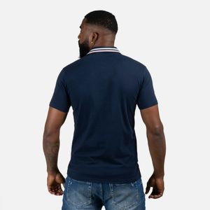 Polo Manga Corta Color Azul Oscuro Para Hombre