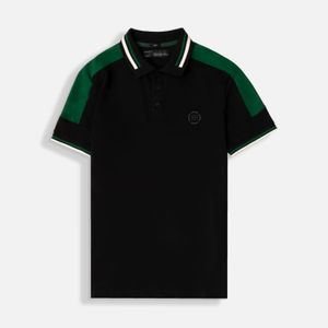 Polo Manga Corta Color Negro Para Hombre