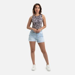 Camiseta Manga Sisa Color Ivory Para Mujer