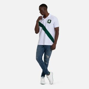 Polo Manga Corta Color Blanco Para Hombre