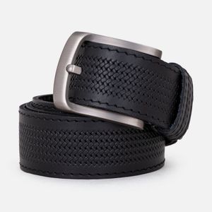 Correa Cuero Color Negro Para Hombre