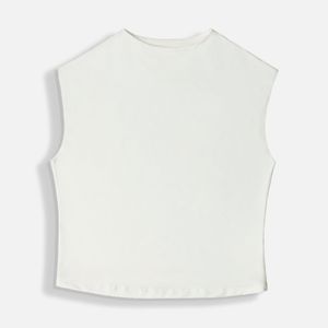 Camiseta Manga Sisa Color Ivory Para Mujer
