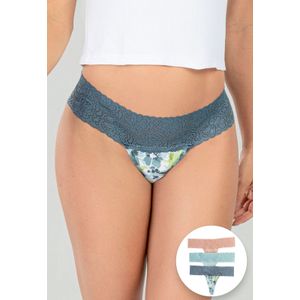 Brasilera Paq X3 Mujer Azul Acero FI 96215