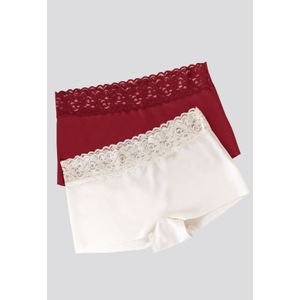 Cachetero Paq X2 Mujer Vino/Marfil FI 75713