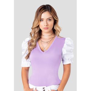 Camiseta Mujer Bicolor Mp 89808