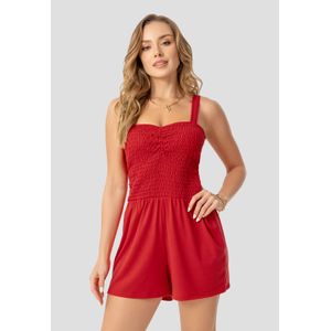 Enterizo Corto Mujer Rojo Mp 107539