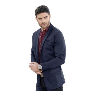 Blazer Hombre Azul Mp 87622