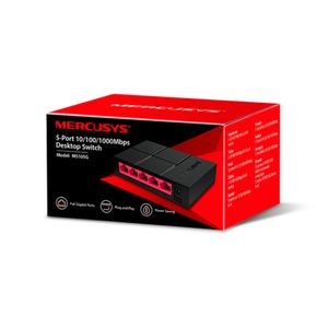 Switch de Escritorio 5 Puertos Gigabit 10/100/1000mbps Mercusys MS105G