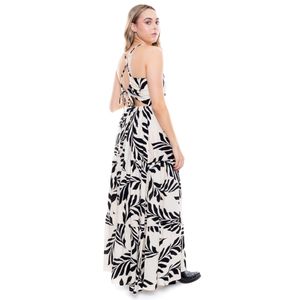 Maxi Vestido De Tiras Estampado