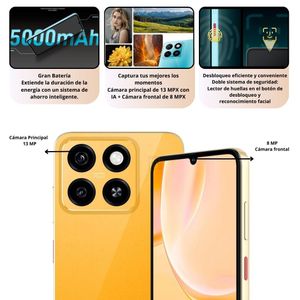 Celular ZTE BLADE A55 128GB/4GB – Naranja