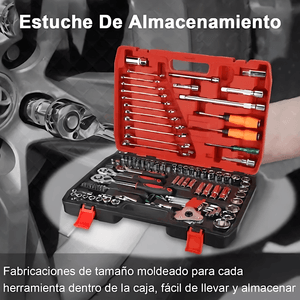 Juego De Copas Rache Completo Atornilladores Kit Full 121 Piezas