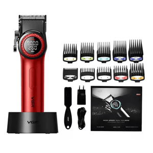 Máquina Para Cabello Vgr V-001 110v Color Rojo Graduable De 7000Rpm a 9000Rpm