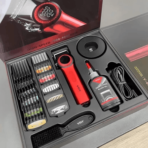 Máquina Para Cabello Vgr V-001 110v Color Rojo Graduable De 7000Rpm a 9000Rpm