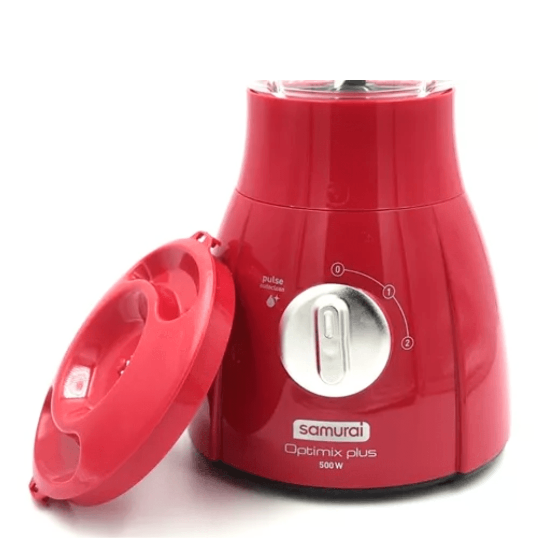Licuadora Samurai Optimix Plus L Roja Con Vaso De Plastico 110V