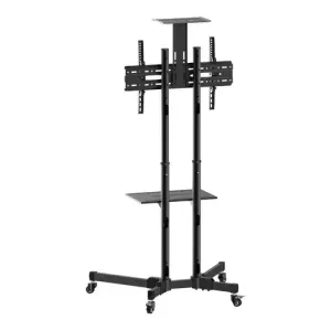 Soporte Ergonomus AV1500 de piso para TV/Monitor de 32" negro