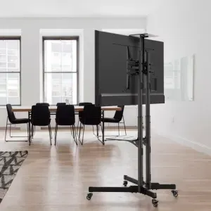 Soporte Ergonomus AV1500 de piso para TV/Monitor de 32" negro
