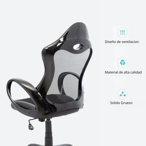Silla de oficina presidente Polonia negra