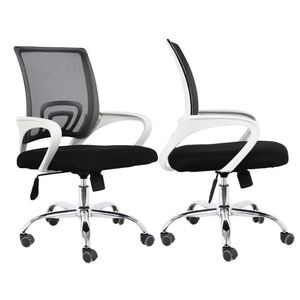 Silla De Oficina Colors Premium Negro Blanco