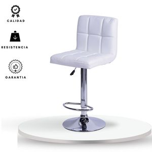 Silla de barra o bara Leo Blanca