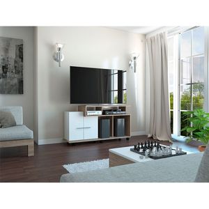 Rack para tv volatil miel blanco