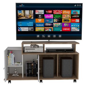 Rack para tv volatil miel blanco