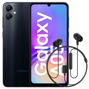 Celular Samsung Galaxy A05 128GB 4GB Blk + Audífonos Tipo C Blk