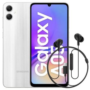 Celular Samsung Galaxy A05 128GB 4GB Plt + Audífonos Tipo C Blk