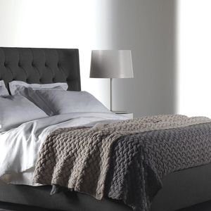 Combo Cama Cabecero Gris plomo King Marfil,