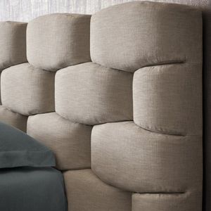 Colchón Con Base Queen + Espaldar Esmeralda, Taupe
